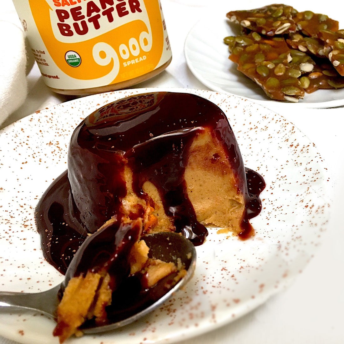 Peanut Butter and Pumpkin Panna Cotta